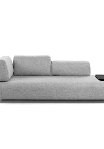 KAVE HOME Compo bakke, stor - sort MDF og stl