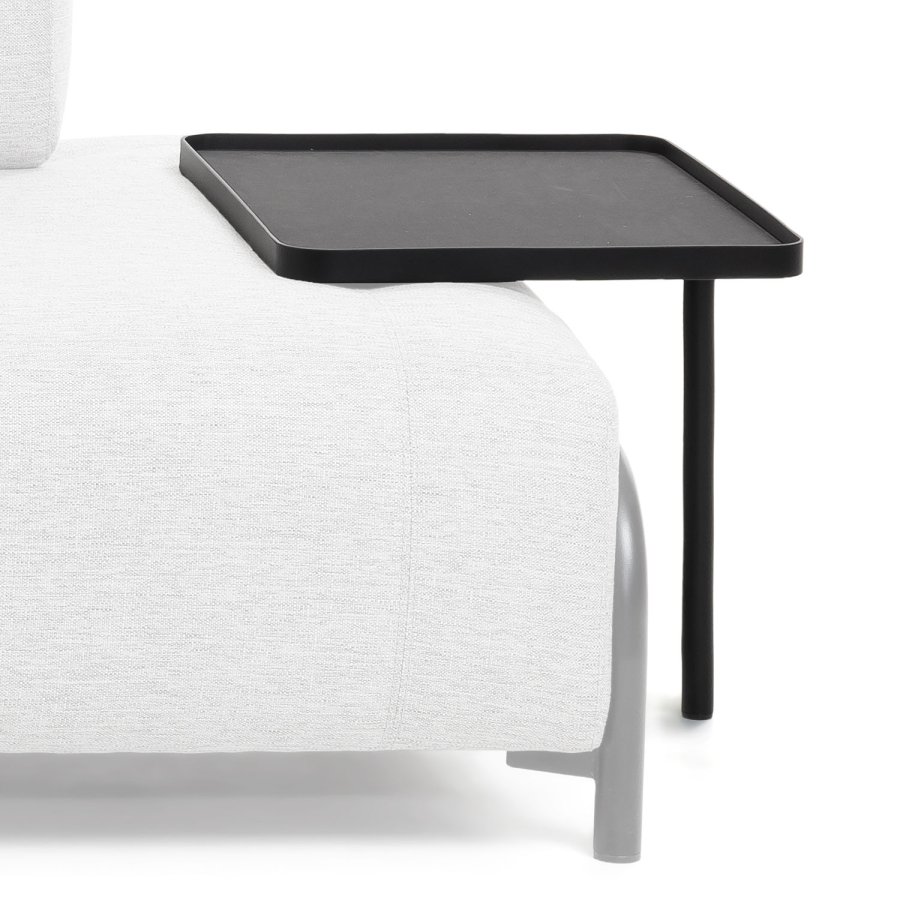 KAVE HOME Compo bakke, stor - sort MDF og stl