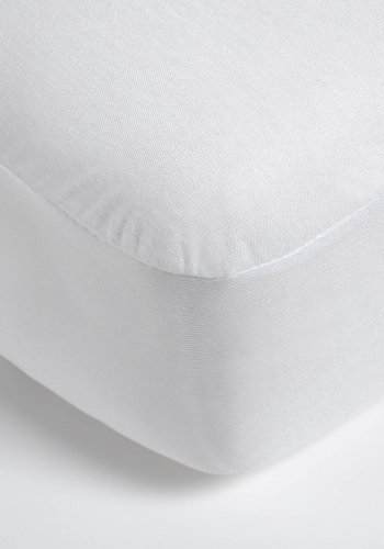 KAVE HOME Jasleen madrasbeskytter - hvid bomuld (170x140)