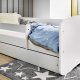 Babydreams juniorseng, m. madras, sengehest og skuffe - hvid laminat (160x70)