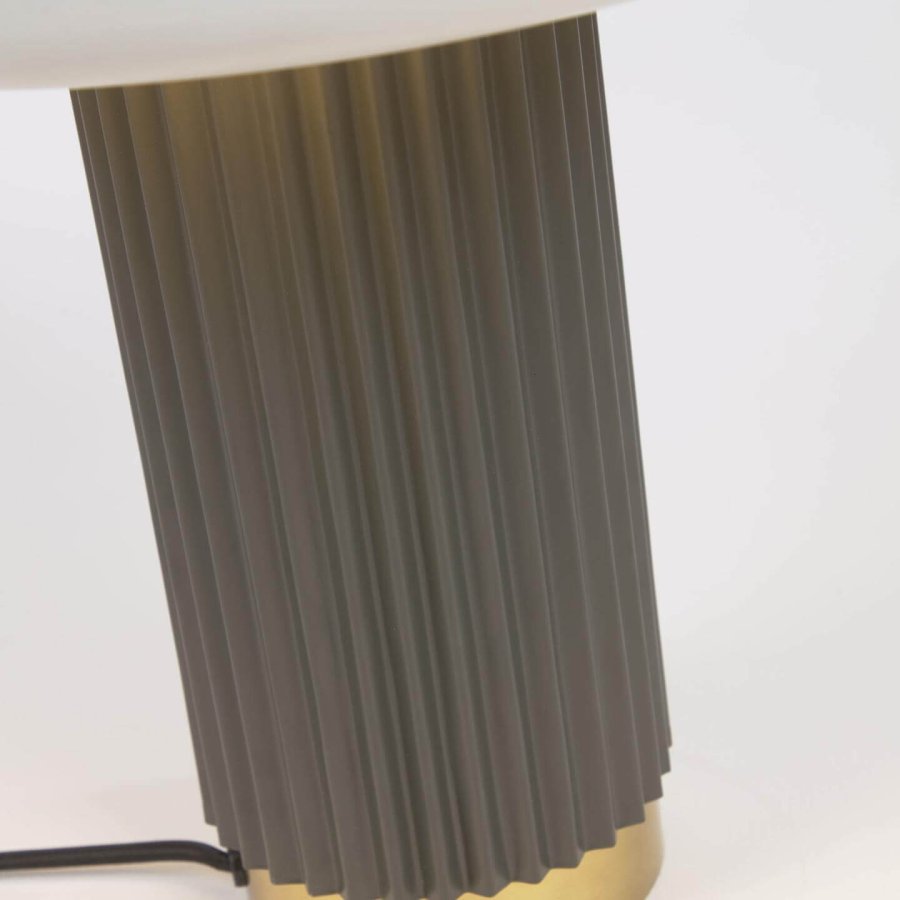 KAVE HOME Serenella bordlampe - hvid, grn og guld metal