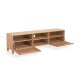 KAVE HOME Beyla TV-bord, m. 2 lger og 3 hylder - natur egefinér og egetr (180x49,5)