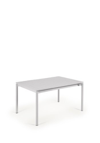 KAVE HOME Zaltana udtrkkeligt udendrsbord lavet af aluminium i en lysegr finish, 140 (200) x 90