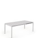 KAVE HOME Zaltana udtrkkeligt udendrsbord lavet af aluminium i en lysegr finish, 140 (200) x 90
