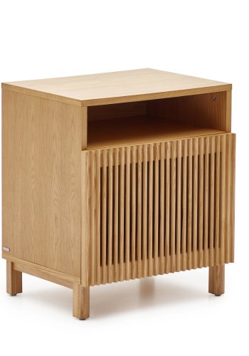 KAVE HOME Beyla sidebord, m. 1 lge og rum - natur egefinér og egetr (53x62)