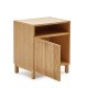KAVE HOME Beyla sidebord, m. 1 lge og rum - natur egefinér og egetr (53x62)