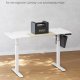 SONGMICS hve snkebord, rektangulr - hvid spnplade og hvid stl (60x140)