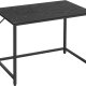 VASAGLE skrivebord, rektangulr - sort spnplade og sort stl (100x50)