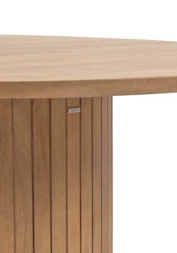 KAVE HOME Licia spisebord, rund - natur mangotr (120)