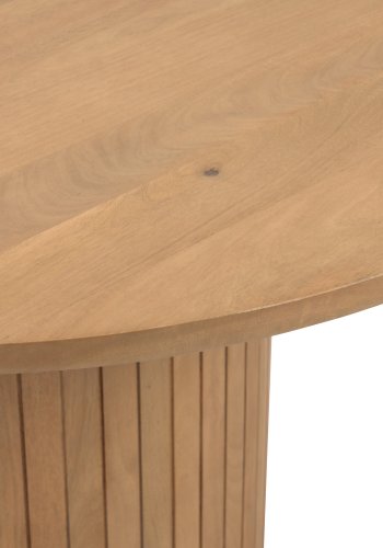 KAVE HOME Licia spisebord, rund - natur mangotr (120)