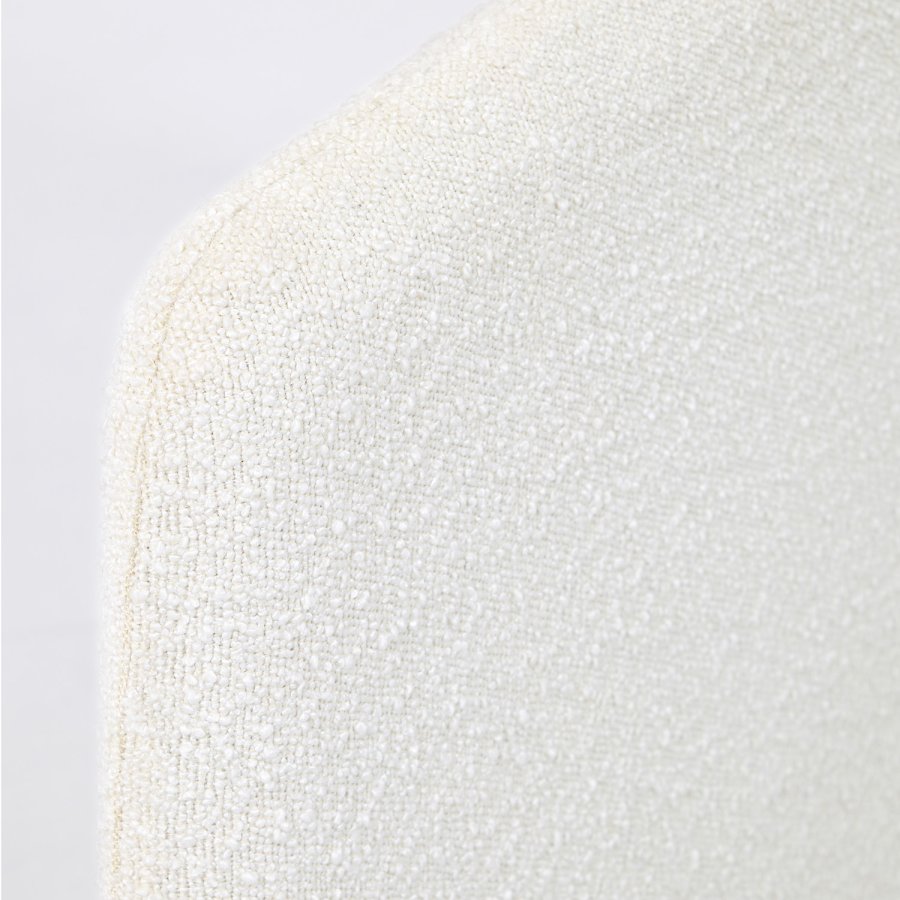 KAVE HOME Lydia betrk til sengeramme - hvid fleecestof (160x200)