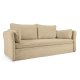 KAVE HOME Tanit sovesofa - beige stof og natur bg