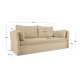 KAVE HOME Tanit sovesofa - beige stof og natur bg