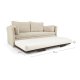 KAVE HOME Tanit sovesofa - beige stof og natur bgetr