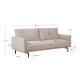 KAVE HOME Galene 3 pers. sofa - beige genbrugsfibre og jern
