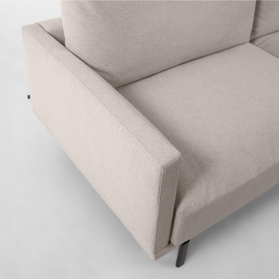 KAVE HOME Galene 3 pers. sofa - beige genbrugsfibre og jern