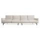 KAVE HOME Galene 4 pers. sofa - beige genbrugsfibre og jern