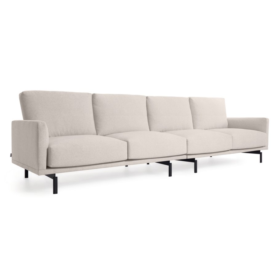 KAVE HOME Galene 4 pers. sofa - beige genbrugsfibre og jern