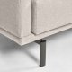 KAVE HOME Galene 4 pers. sofa - beige genbrugsfibre og jern