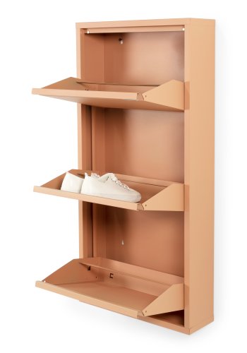 SPINDER DESIGN BILLY 3 skoskab, m. 3 lger - clay terra stl