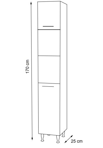 VCM NORDIC Lisalo badevrelse hjskab, m. 2 lger, 4 hylder, 2 bne rum - hvid tr