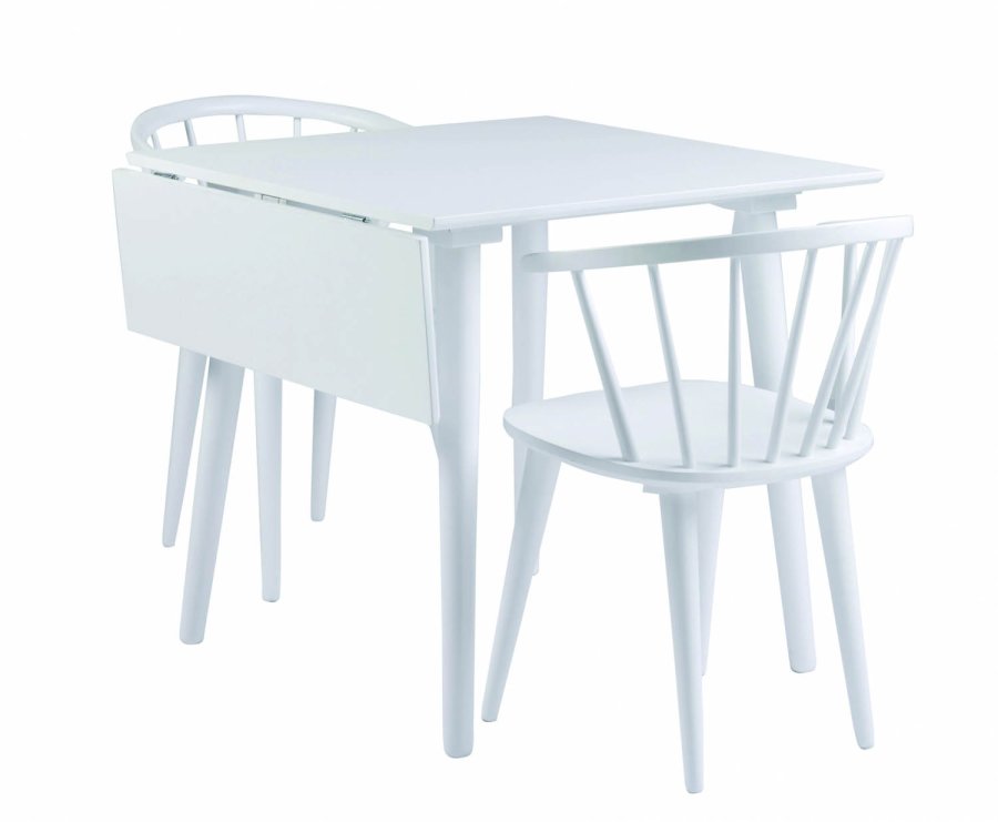 ROWICO Carmen spisebordsstol - hvidt tr, m. armln