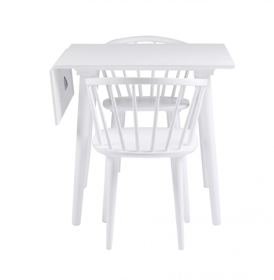 ROWICO Carmen spisebordsstol - hvidt tr, m. armln