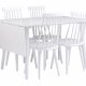 ROWICO Lotta spisebord - hvid m. klap (80x120+40) 