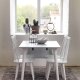 ROWICO Lotta spisebord - hvid m. klap (80x120+40) 