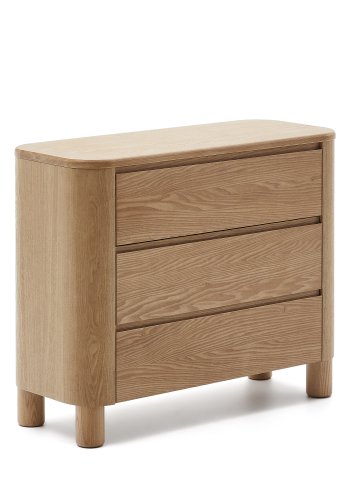 KAVE HOME Salaya kommode lavet af ask krydsfiner 120 x 80 cm
