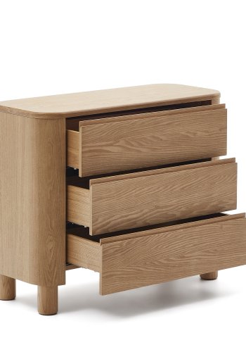 KAVE HOME Salaya kommode lavet af ask krydsfiner 120 x 80 cm