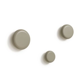 KAVE HOME Nadue st med 3 vgkroge i massiv bgetr med gr finish