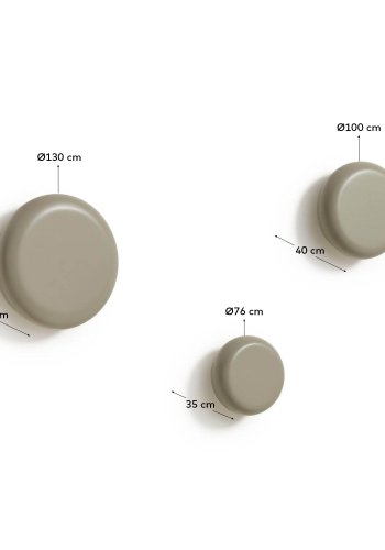 KAVE HOME Nadue st med 3 vgkroge i massiv bgetr med gr finish