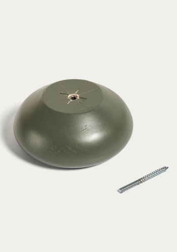 KAVE HOME Nadue st med 3 vgkroge i massiv bgetr med grn finish