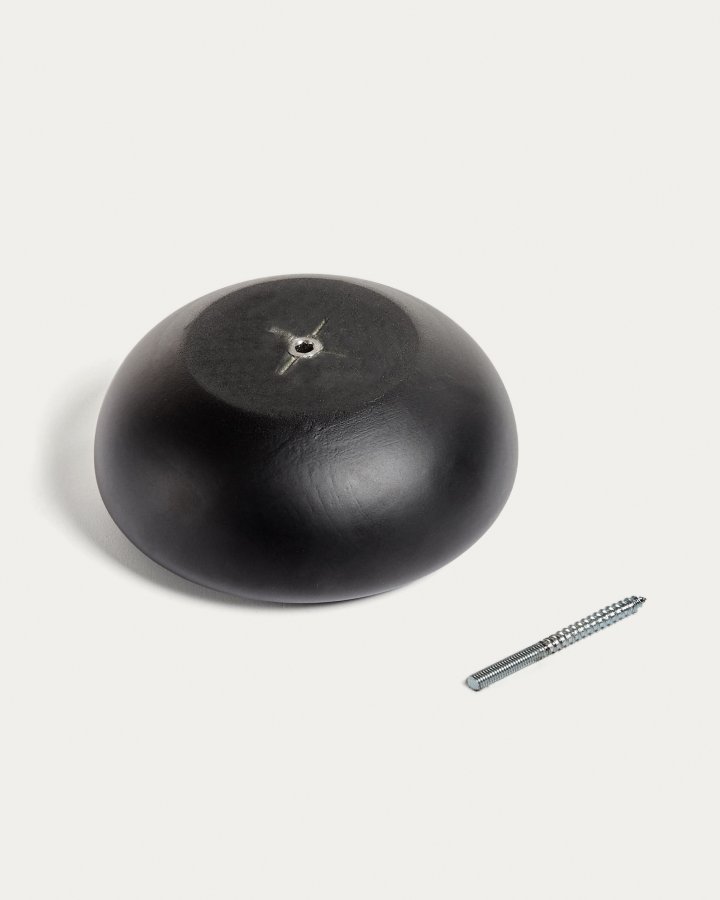 KAVE HOME Nadue st med 3 massiv bgetr vgkroge med naturlige, gr og sorte finish