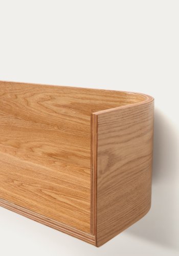 KAVE HOME Octavia hylde lavet af ask krydsfiner 90 x 20 cm