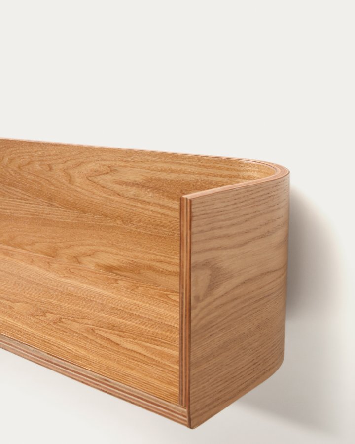 KAVE HOME Octavia hylde lavet af ask krydsfiner 90 x 20 cm