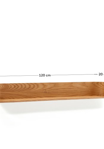 KAVE HOME Octavia hylde lavet af ask krydsfiner 120 x 20 cm
