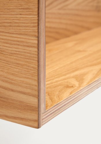 KAVE HOME Octavia hylde lavet af ask krydsfiner 120 x 20 cm