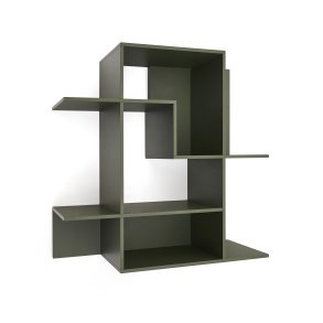 KAVE HOME Ina modulopbygget reol i grnlakeret MDF 80 x 80cm FSC 100%