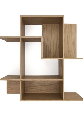 KAVE HOME Ina modulopbygget reol i egefiner med naturlig finish 80 x 80 cm FSC 100%