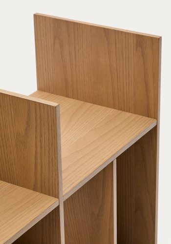 KAVE HOME Ina modulopbygget reol i egefiner med naturlig finish 80 x 80 cm FSC 100%
