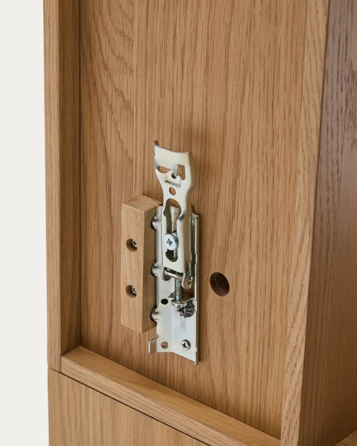 KAVE HOME Ina modulopbygget reol i egefiner med naturlig finish 80 x 80 cm FSC 100%