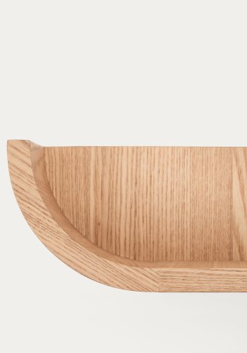 KAVE HOME Salaya ask lamineret krydsfinerhylde i naturlig finish, 60 x 12 cm