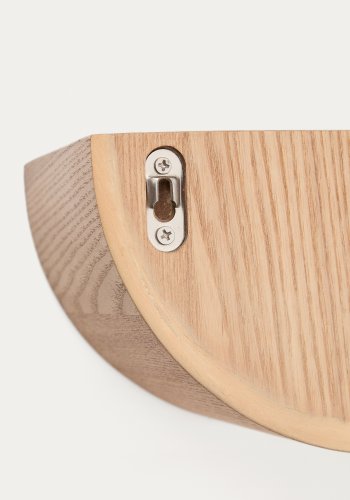 KAVE HOME Salaya ask lamineret krydsfinerhylde i naturlig finish, 60 x 12 cm