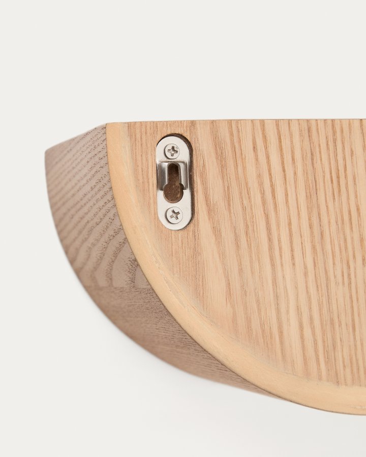 KAVE HOME Salaya ask lamineret krydsfinerhylde i naturlig finish, 60 x 12 cm