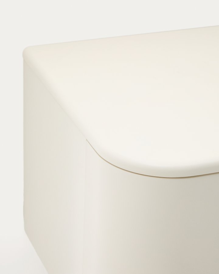 KAVE HOME Salaya badevrelsesmbel i lakeret beige ask lamineret krydsfiner 90 x 45 cm