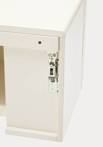 KAVE HOME Salaya badevrelsesmbel i lakeret beige ask lamineret krydsfiner 90 x 45 cm