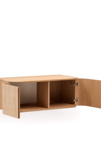 KAVE HOME Salaya ask lamineret krydsfiner badevrelsesskab i naturlig finish, 90 x 45 cm