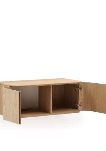 KAVE HOME Salaya ask lamineret krydsfiner badevrelsesskab i naturlig finish, 90 x 45 cm